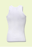 Viking Cotton Men's White Ribbed Vest