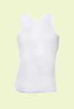 Ramraj Men's White Cotton Sleeveless Vest