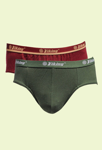 Viking Men's Cotton Brief 2's Pack Underwear Online Shopping India –  Zotory.com